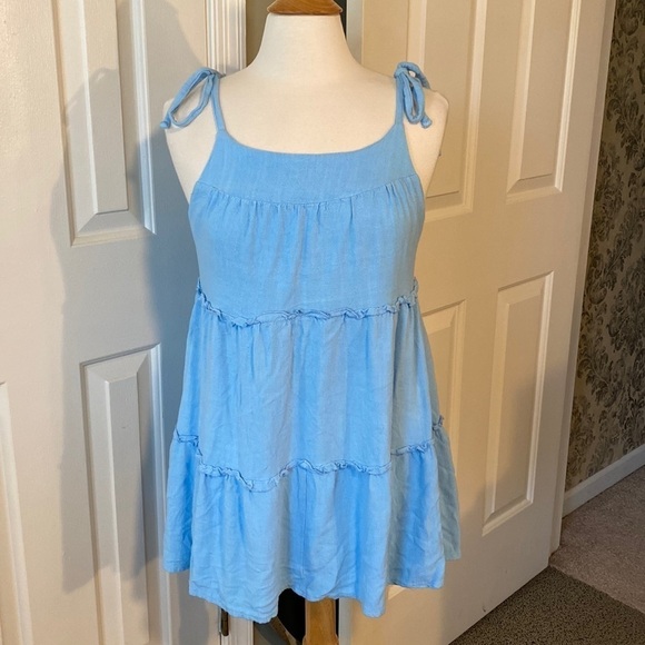 LA Hearts Blue Sundress Size Medium — A Summer Must Have - Picture 1 of 5